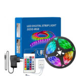 Kit Striscia LED RGB 21W 12V 90LED IP20 con Telecomando e Alimentatore (3 metri)