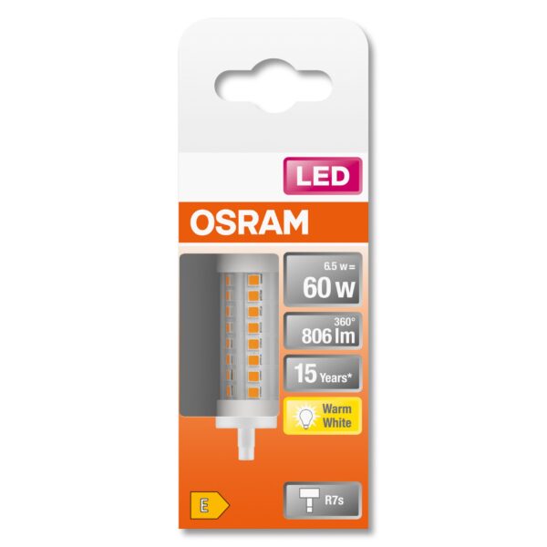 Lampadina LED OSRAM R7S 78mm 7W 806LM • Iluminashop Italia