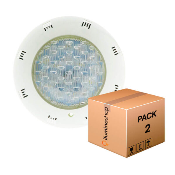 Foco LED 24W 12V DC RGB+W IP68 Con Mando para Piscina (Sumergible) (Pack 2  Unidades) • IluminaShop