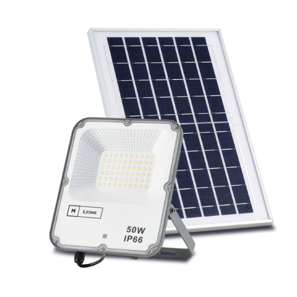 Precaución Puntero garrapata Foco Proyector LED Solar ECO Profesional 50W IP66 con Sensor Crepuscular /  Movimiento con Control Remoto • IluminaShop
