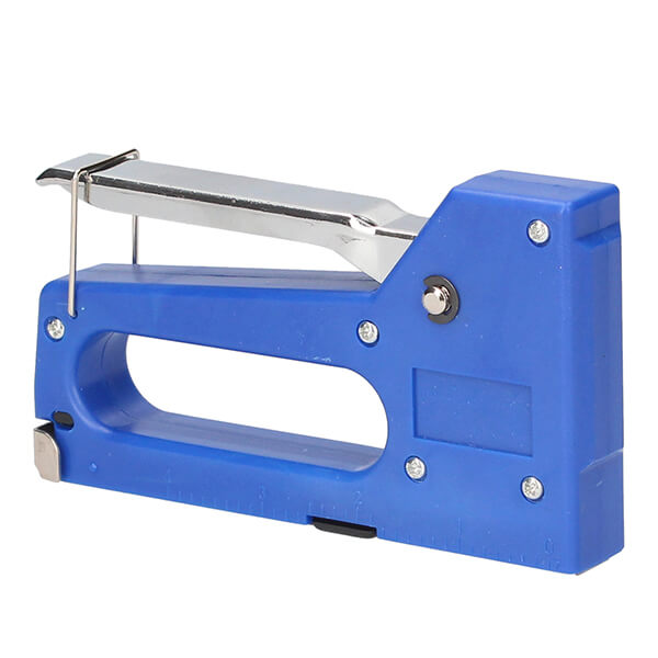 Grapadora Industrial Azul 4 a 8 mm para Cableado, Tapicería, Aislamientos   (Incluye Grapas) • IluminaShop