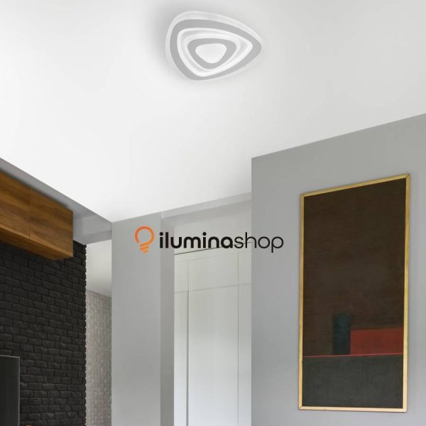 Superior pánico aire Plafón LED 98W Decorativo Blanco Metal / Policarbonato Memoria de color  incorporada • IluminaShop